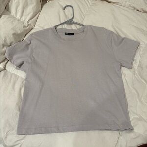 plain gray ZARA tshirt